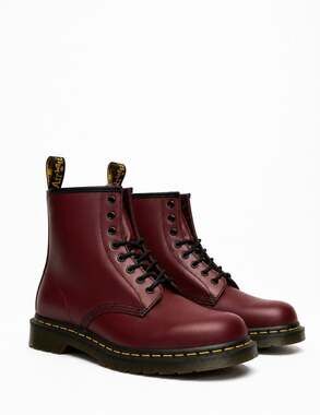 Dr Martens 1460 Cherry Red Smooth Leather Boots Men 7 Women 8 NIB 11822600
